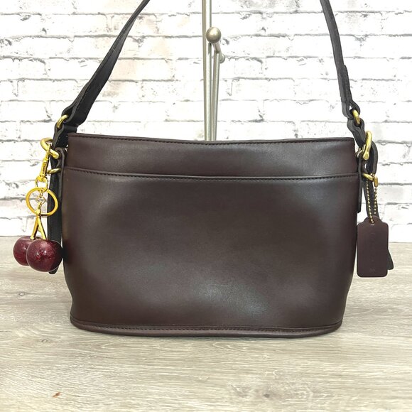 Coach Equestrian Vintage Leather Satchel bag Dark Brown - Picture 2 of 6